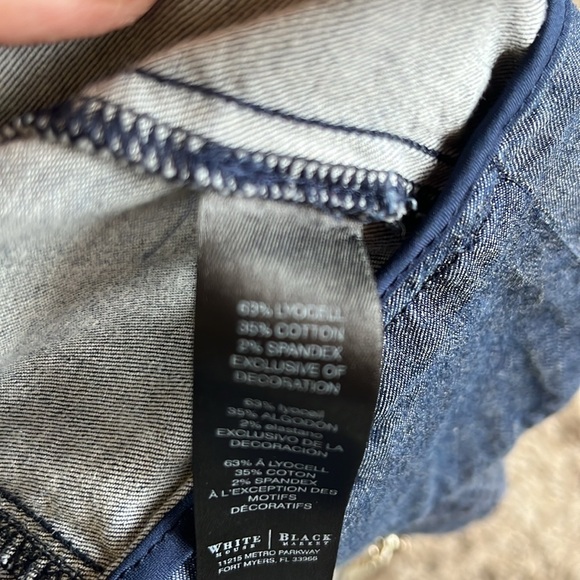 WHBM Denim Jacketet - Size 14 - Picture 13 of 14